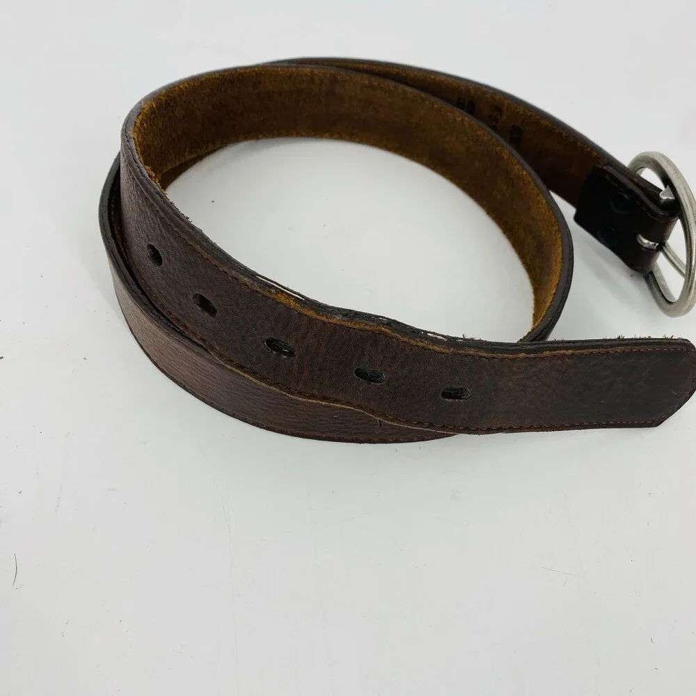 3D Belt Co Dark Brown Genuine Leather Men's 2